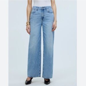 Madewell Tall Superwide-Leg Jeans in Ahern Wash: Airy Denim Edition Size 23